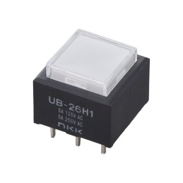 1 pcs : UB26SKW035C-JB - SWITCH PUSHBUTTON DPDT 5A 125V