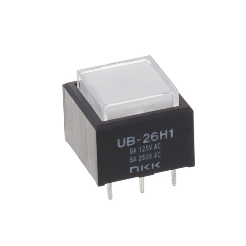 1 pcs : UB26SKW035F-JB - SWITCH PUSHBUTTON DPDT 5A 125V