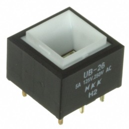 1 pcs : UB26SKW036B - SWITCH PUSHBUTTON DPDT 5A 125V
