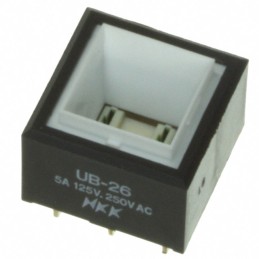 1 pcs : UB26SKW03N - SWITCH PUSHBUTTON DPDT 5A 125V