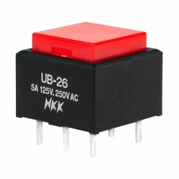 1 pcs : UB26SKW03N-C - SWITCH PUSHBUTTON DPDT 5A 125V