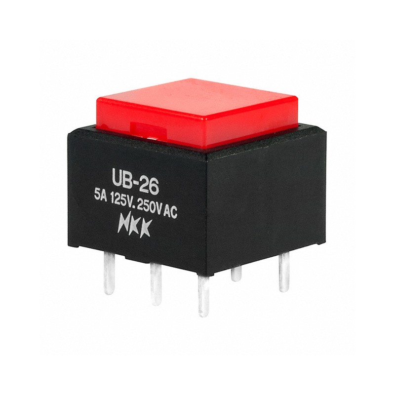 1 pcs : UB26SKW03N-C - SWITCH PUSHBUTTON DPDT 5A 125V