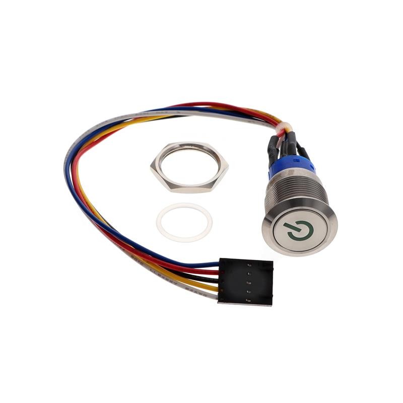 1 pcs : ULV4F2BSS531WA178 - SWITCH PUSHBUTTON SPDT 3A 125V