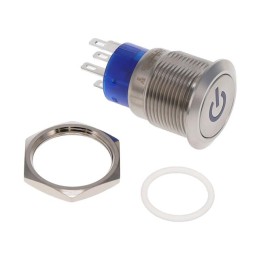 1 pcs : ULV4F2BSS541 - SWITCH PUSHBUTTON SPDT 3A 125V