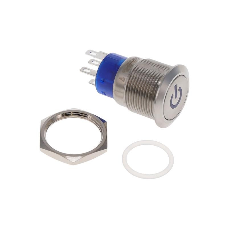 1 pcs : ULV4F2BSS541 - SWITCH PUSHBUTTON SPDT 3A 125V