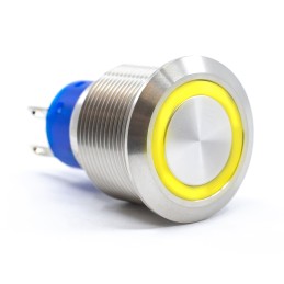 1 pcs : ULV7F2BSS355 - SWITCH PB ON-MOM YELLOW