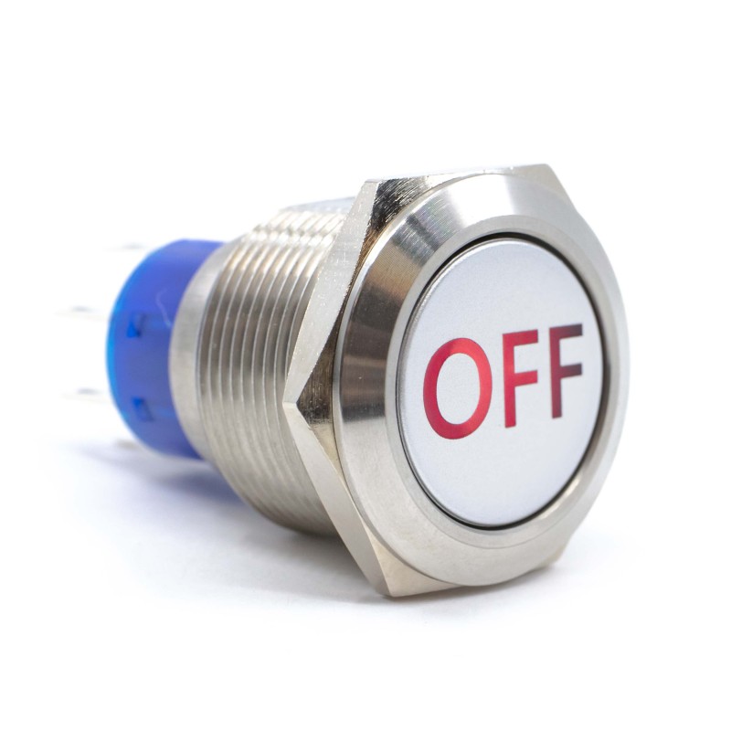 1 pcs : ULV7F2HSLL16L21 - SWITCH PUSHBUTTON DPDT 3A 125V