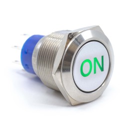 1 pcs : ULV7F2HSLL37L22 - SWITCH PUSHBUTTON DPDT 3A 125V