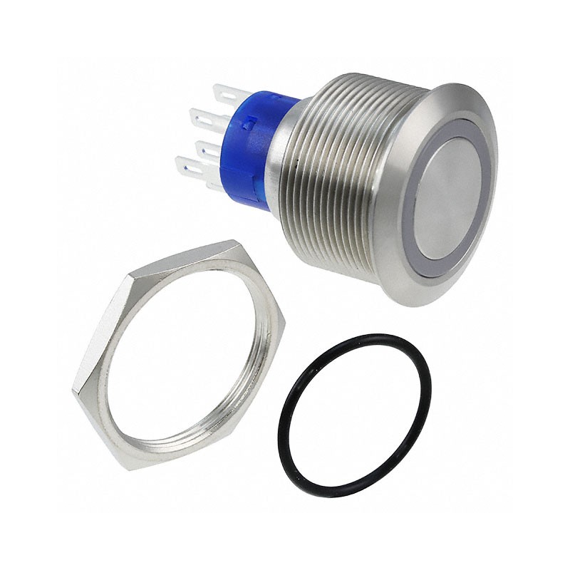 1 pcs : ULV8F2BSS331 - SWITCH PUSHBUTTON SPDT 3A 250V