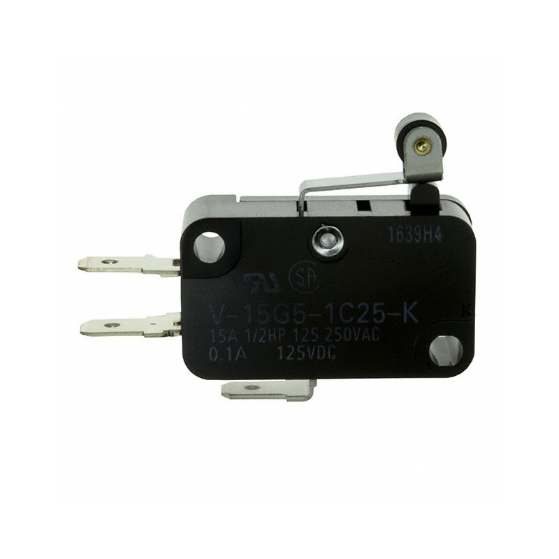 1 pcs : V-15G5-1C25-K - SWITCH SNAP ACTION SPDT 15A 250V