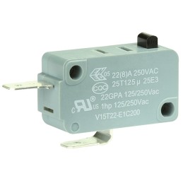 1 pcs : V15T22-E1C200 - SWITCH SNAP ACT SPST-NC 22A 250V