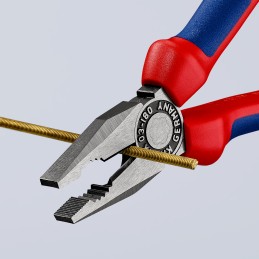 1 pcs - Knipex Combination Pliers, 180 mm Overall, Straight Tip