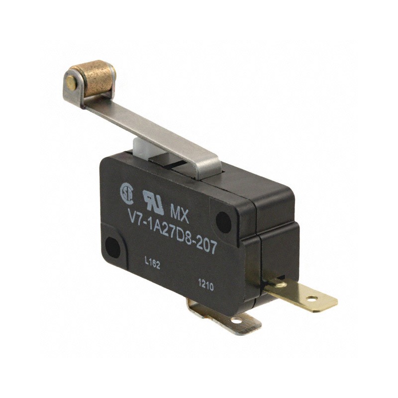 1 pcs : V7-1A27D8-207 - SWITCH SNAP ACT SPST-NO 5A 125V