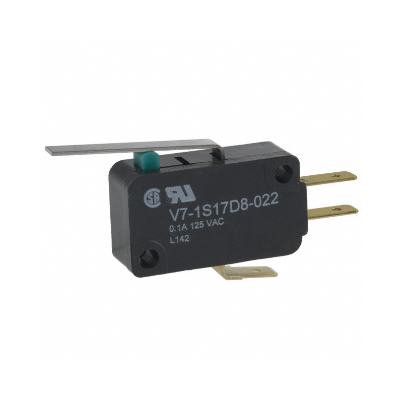 1 pcs : V7-1S17D8-022 - SWITCH SNAP ACT SPDT 100MA 125V