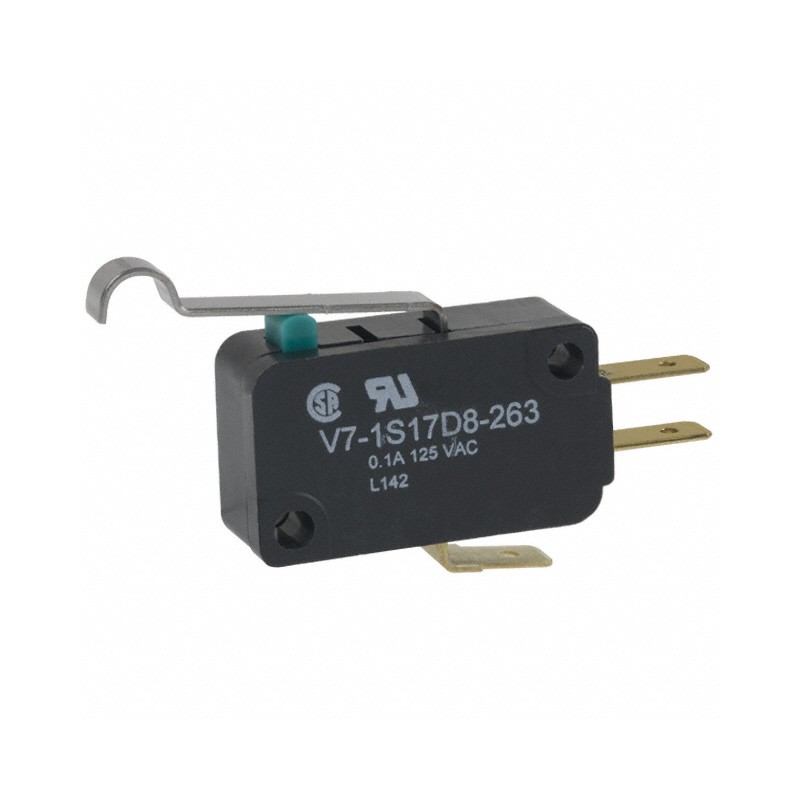 1 pcs : V7-1S17D8-263 - SWITCH SNAP ACT SPDT 100MA 125V