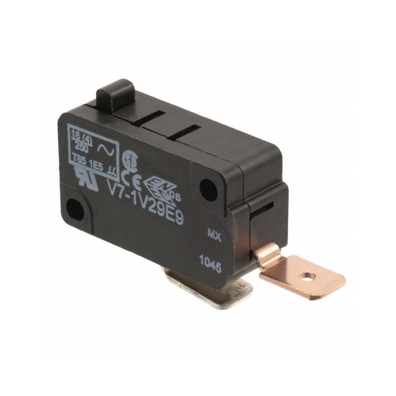 1 pcs : V7-1V29E9 - SWITCH SNAP ACT SPST-NO 21A 125V