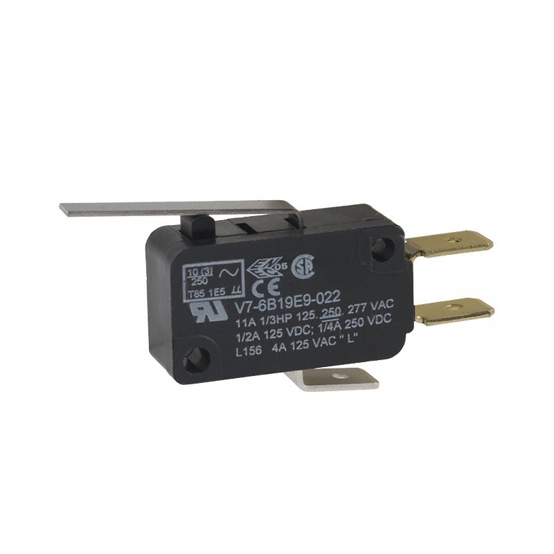 1 pcs : V7-6B19E9-022 - SWITCH SNAP ACTION SPDT 11A 125V