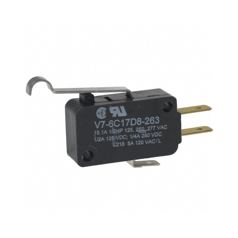 1 pcs : V7-6C17D8-263 - SWITCH SNAP ACTION SPDT 15A 125V