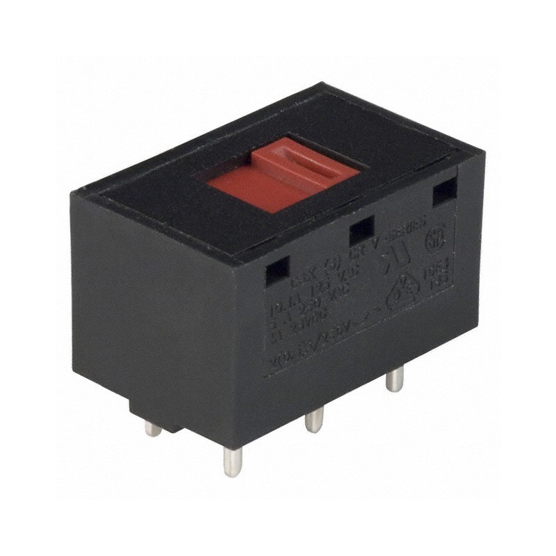 1 pcs : V80213MS02Q - SWITCH SLIDE DPDT 10A 125V