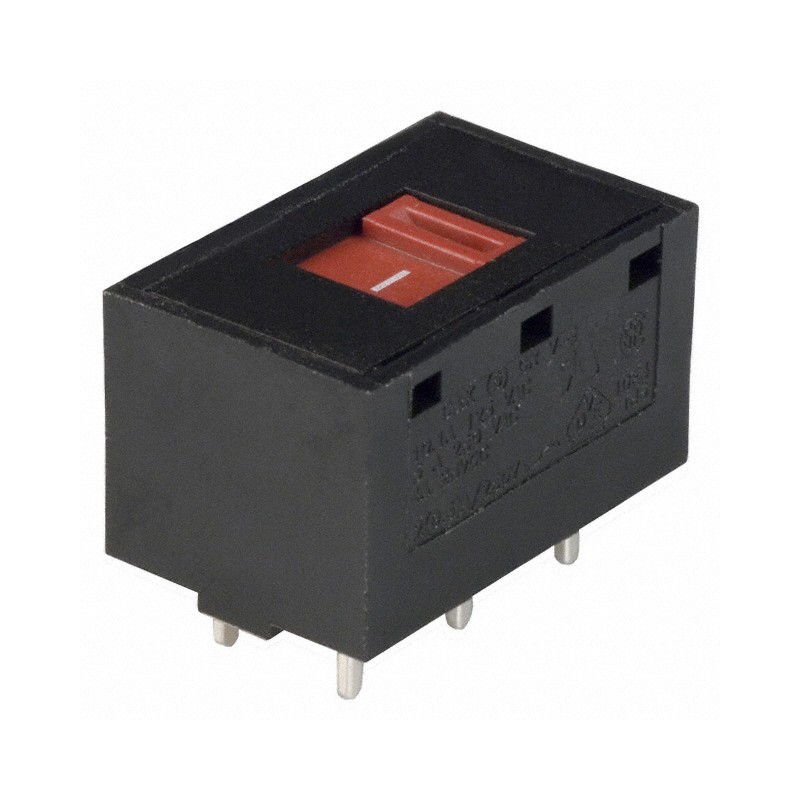 1 pcs : V80214MS02Q - SWITCH SLIDE DPDT 10A 125V