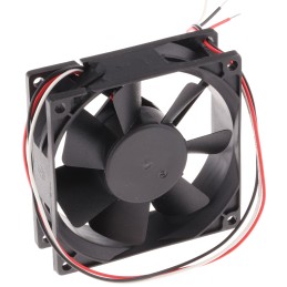1 pcs - RS PRO Axial Fan, 12 V dc, DC Operation, 68m³/h, 2.9W, 180mA Max, 80 x 80 x 25mm
