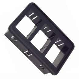 1 pcs : VM3-01 - BRACKET MOUNTING-3 GANG BLACK