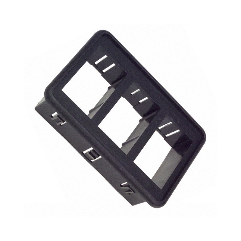 1 pcs : VM3-01 - BRACKET MOUNTING-3 GANG BLACK