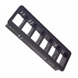 1 pcs : VM6-01 - BRACKET MOUNTING-6 GANG BLACK