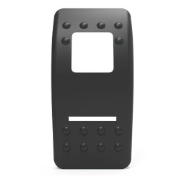 1 pcs : VVAAC00-000 - CAP ROCKER RECT BLK/WHT LENS