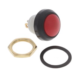 1 pcs : W48-1-RB-N-RD-B - PBS 12MM SPST 0.1A 48V MOM PLAST