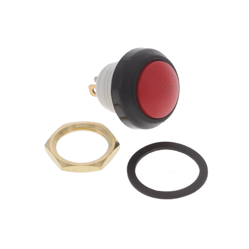 1 pcs : W48-1-RB-N-RD-B - PBS 12MM SPST 0.1A 48V MOM PLAST