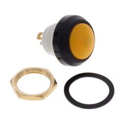 1 pcs : W48-1-RB-N-YL-B - SWITCH PUSHBUTTON 10MA 12V