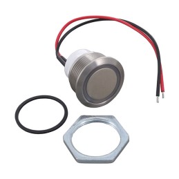 1 pcs : W48M-112B - PBS 19MM SPST 0.1A 48V MOM METAL