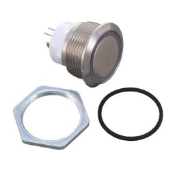 1 pcs : W48M-F12B - SWITCH PUSHBUTTON SPST 0.1A 48V