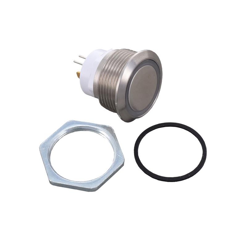 1 pcs : W48M-F12B - SWITCH PUSHBUTTON SPST 0.1A 48V