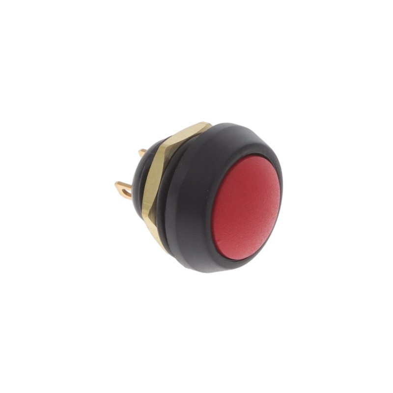 1 pcs : W49-112 - PBS 12MM SPST 0.1A 48V MOM PLAST