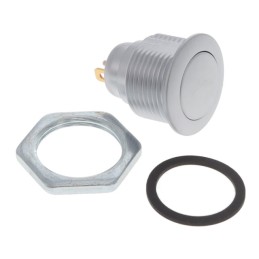 1 pcs : W57M-110N - PBS 16MM SPST 0.1A 48V MOM METAL