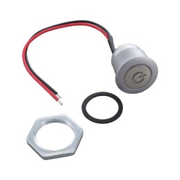 1 pcs : W57M-213B - PBS 16MM SPST 0.1A 48V MAINTAIN