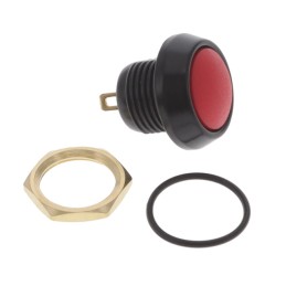 1 pcs : W59M-112 - PBS 12MM SPST 0.1A 50V MOM METAL