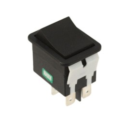 1 pcs : WB242D1100 - SWITCH ROCKER DPST 20A 125V