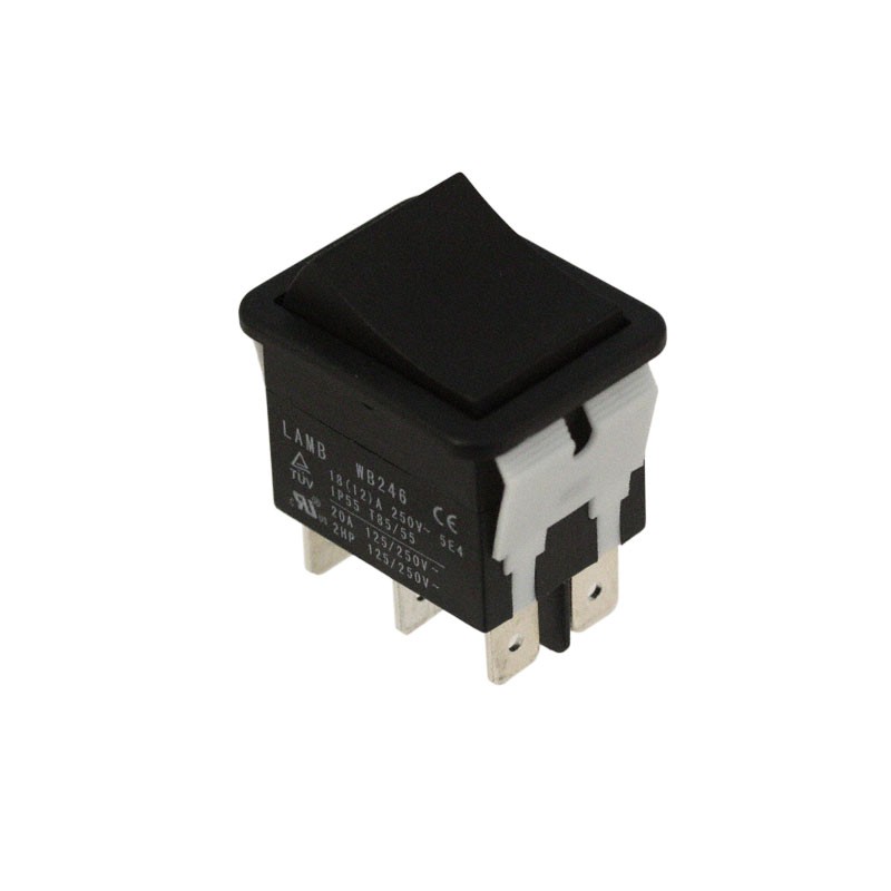 1 pcs : WB246D1100 - SWITCH ROCKER DPDT 20A 125V