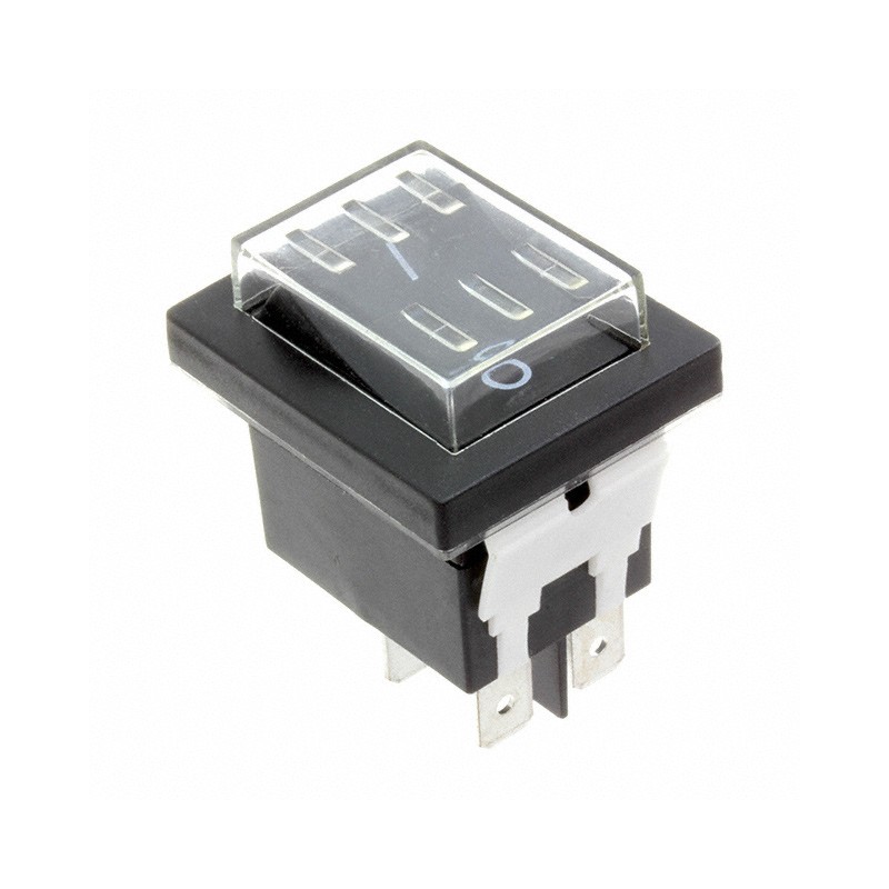 1 pcs : WB24ED1121-ACC-KF05 - SWITCH ROCKER DPST-NO 20A 125V