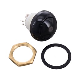 1 pcs : WG48-1-RM-R-BK-B - SWITCH PUSHBUTTON 1A 250V