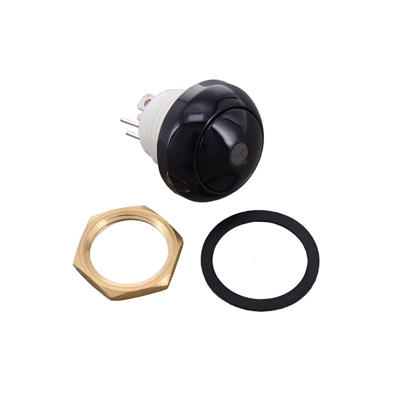 1 pcs : WG48-1-RM-R-BK-B - SWITCH PUSHBUTTON 1A 250V