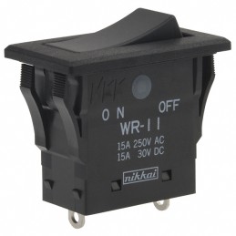 1 pcs : WR11AS - SWITCH ROCKER SPST 15A 125V