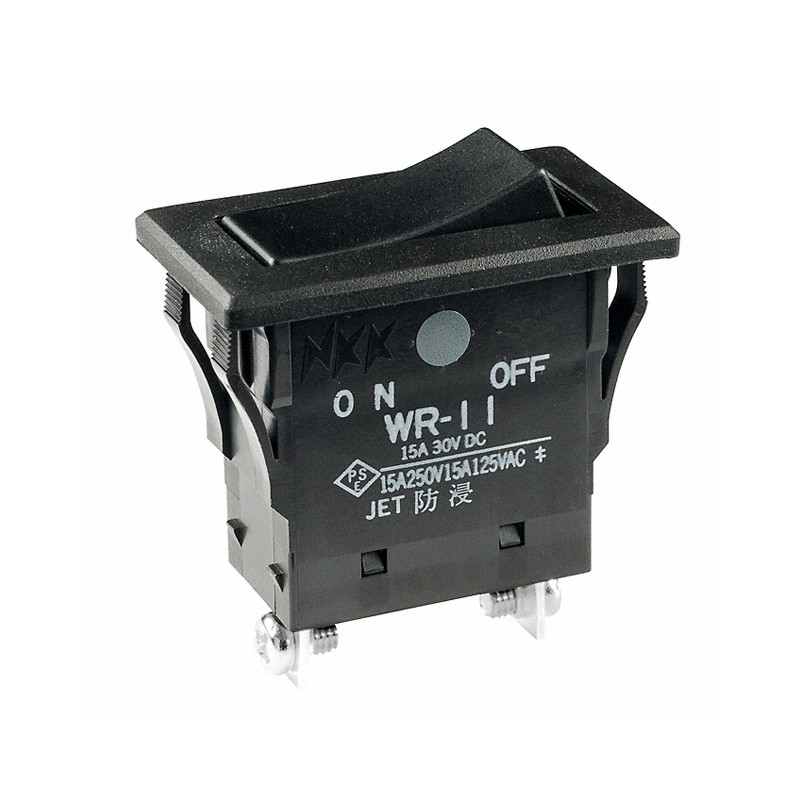 1 pcs : WR11AT - SWITCH ROCKER SPST 15A 125V