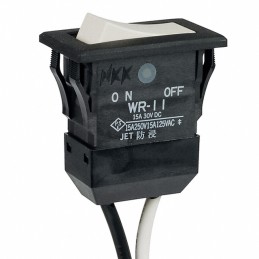 1 pcs : WR11BL/U - SWITCH ROCKER SPST 15A 125V