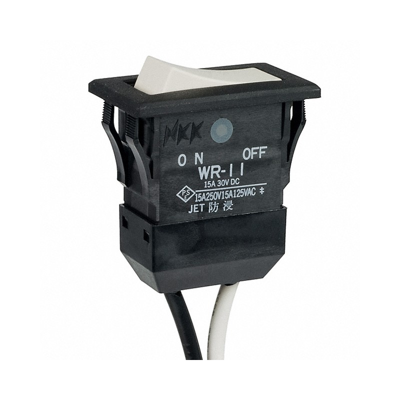 1 pcs : WR11BL/U - SWITCH ROCKER SPST 15A 125V