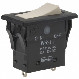 1 pcs : WR11BS - SWITCH ROCKER SPST 15A 125V