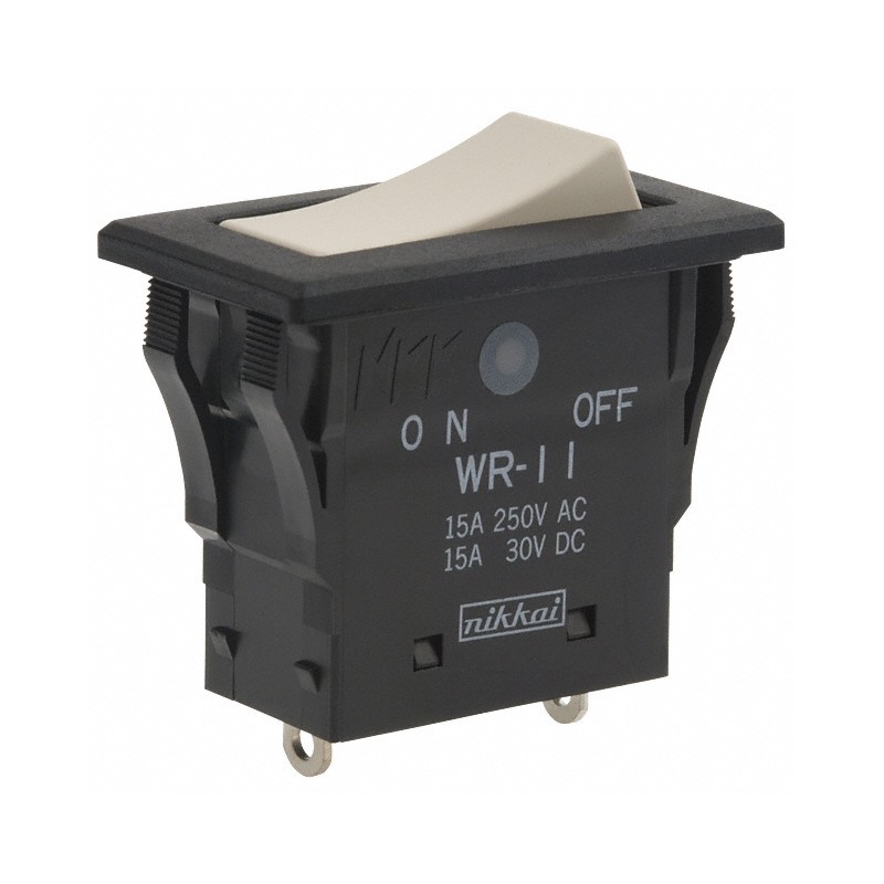 1 pcs : WR11BS - SWITCH ROCKER SPST 15A 125V